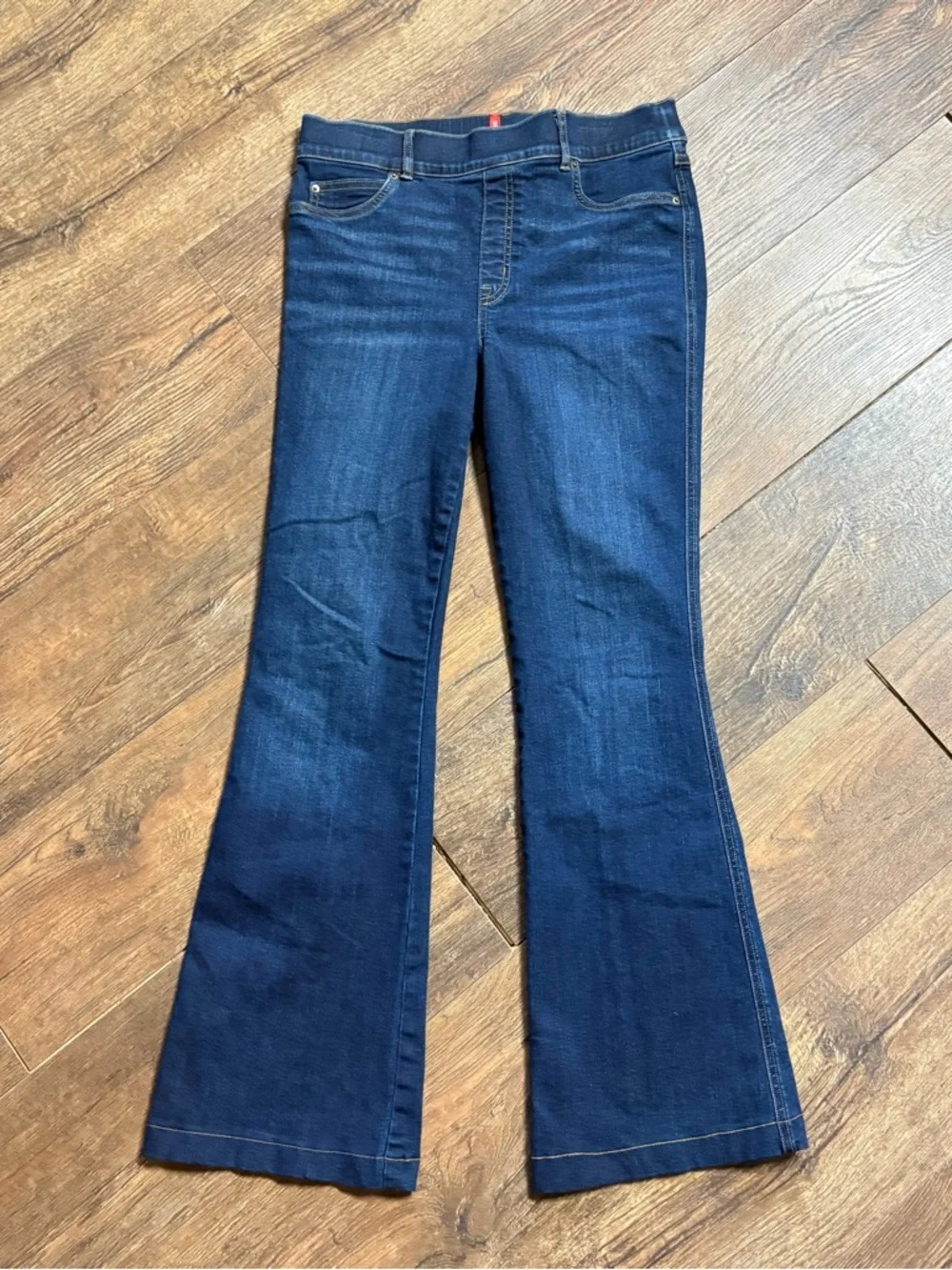Spanx High Rise Flare Leg Pull On Jeans - Picture 2 of 5